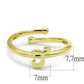 MALO4012 - Flash Gold Brass Ring with No Stone