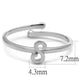 MALO4013 - Rhodium Brass Ring with No Stone