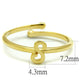 MALO4014 - Flash Gold Brass Ring with No Stone