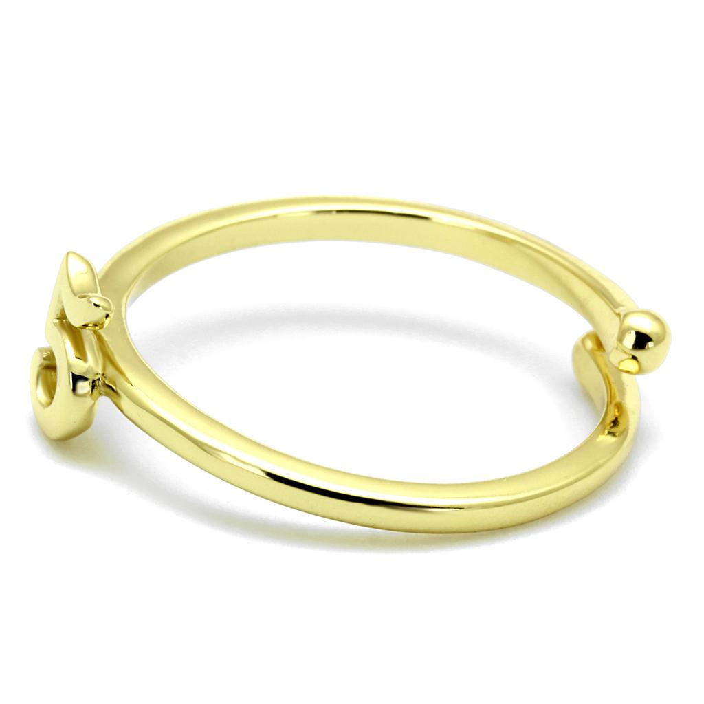 MALO4016 - Flash Gold Brass Ring with No Stone