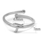 MALO4017 - Rhodium Brass Ring with No Stone