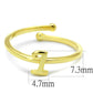 MALO4020 - Flash Gold Brass Ring with No Stone
