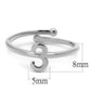 MALO4021 - Rhodium Brass Ring with No Stone