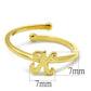 MALO4024 - Flash Gold Brass Ring with No Stone