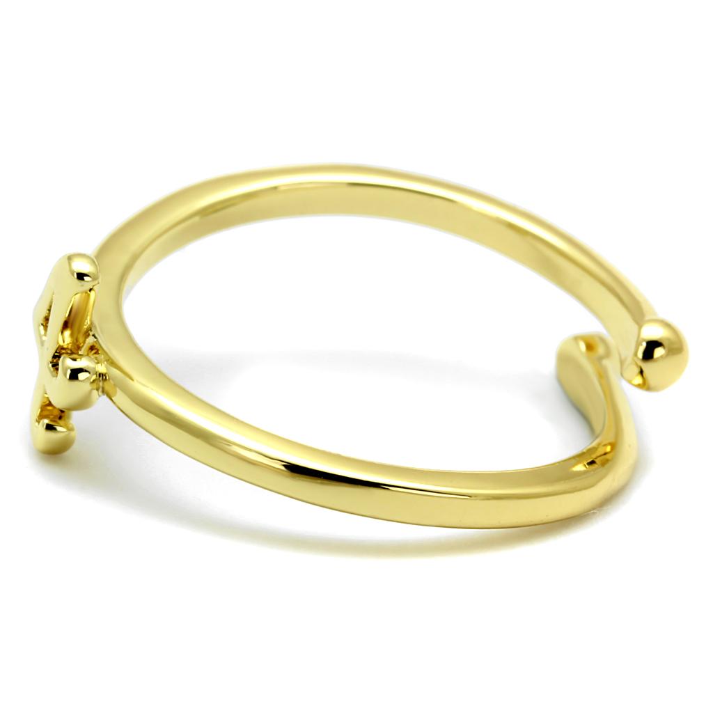 MALO4032 - Flash Gold Brass Ring with No Stone