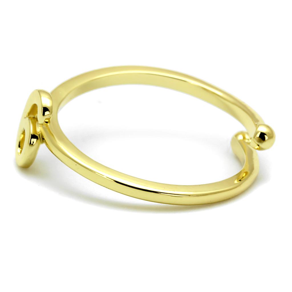 MALO4034 - Flash Gold Brass Ring with No Stone
