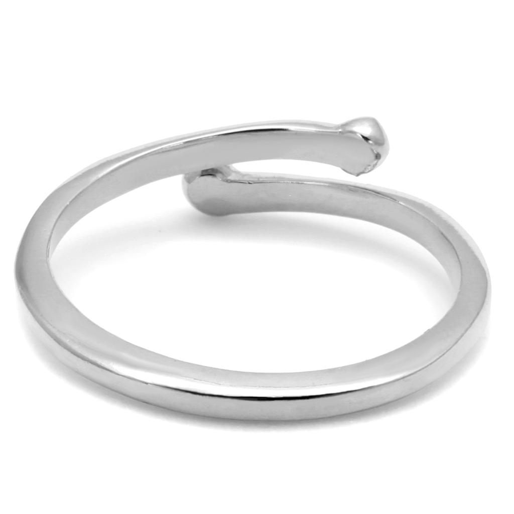 MALO4039 - Rhodium Brass Ring with No Stone