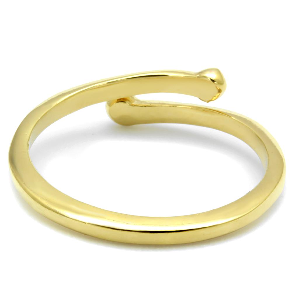 MALO4040 - Flash Gold Brass Ring with No Stone