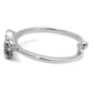 MALO4041 - Rhodium Brass Ring with Top Grade Crystal  in Clear