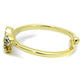 MALO4042 - Flash Gold Brass Ring with Top Grade Crystal  in Clear