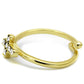 MALO4044 Flash Gold Brass Ring with Top Grade Crystal in Clear