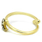 MALO4046 - Flash Gold Brass Ring with Top Grade Crystal  in Clear