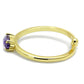 MALO4068 - Flash Gold Brass Ring with AAA Grade CZ  in Amethyst