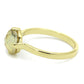 MALO4071 - Flash Gold Brass Ring with Precious Stone Conch in Aurora Borealis (Rainbow Effect)