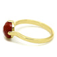 MALO4077 - Flash Gold Brass Ring with Synthetic Synthetic Stone in Siam