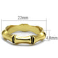 MALO4099 - Gold Brass Ring with Epoxy  in Jet