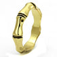 MALO4099 - Gold Brass Ring with Epoxy  in Jet