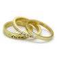 MALO4114 - Gold Brass Ring with AAA Grade CZ  in Clear