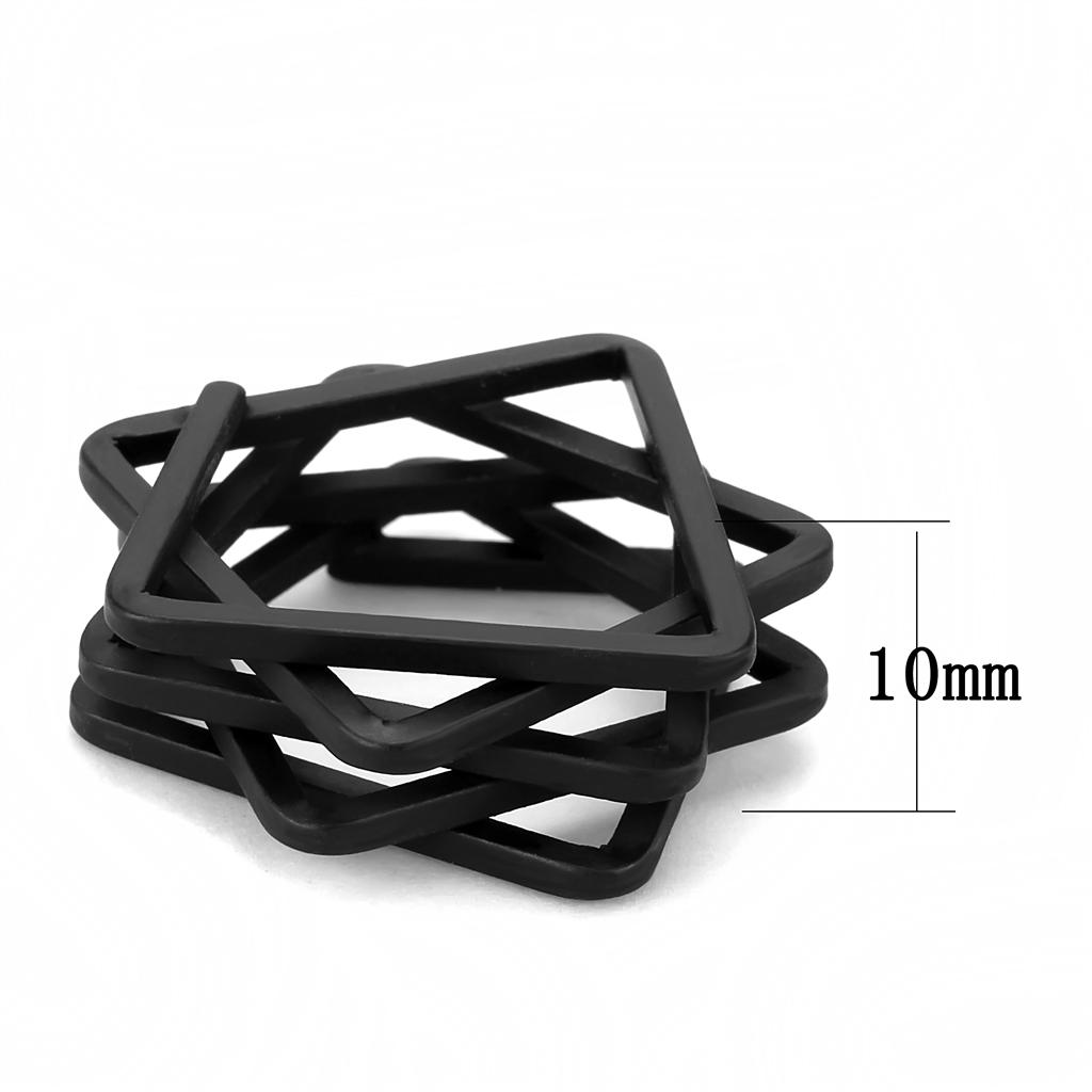 MALO4235 - Ruthenium Brass Ring with No Stone