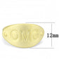 MALO4243 - Matte Gold Brass Ring with No Stone
