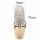 MALO4269 - Rose Gold+e-coating Brass Bangle with Top Grade Crystal  in Clear