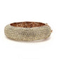 MALO4270 - Rose Gold+e-coating Brass Bangle with Top Grade Crystal  in Citrine Yellow