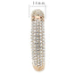 MALO4290 - Flash Rose Gold Brass Bangle with Top Grade Crystal  in Clear