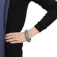 MALO4304 - TIN Cobalt Black Brass Bangle with Top Grade Crystal  in Black Diamond