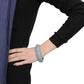 MALO4305 - TIN Cobalt Black Brass Bangle with Top Grade Crystal  in Sea Blue