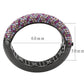 MALO4306 - TIN Cobalt Black Brass Bangle with Top Grade Crystal  in Multi Color