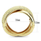 MALO4321 - Gold Brass Bangle with Top Grade Crystal  in Citrine Yellow