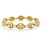MALO4335 - Gold Brass Bangle with AAA Grade CZ  in Citrine Yellow