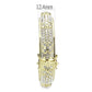 MALO4339 - Gold Brass Bangle with Top Grade Crystal  in Clear