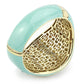 MALO4350 - Gold Brass Bangle with Top Grade Crystal  in Multi Color