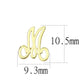MALO4667 - Flash Gold Brass Earrings with No Stone