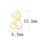 MALO4669 - Flash Gold Brass Earrings with No Stone