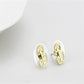 MALO4669 - Flash Gold Brass Earrings with No Stone
