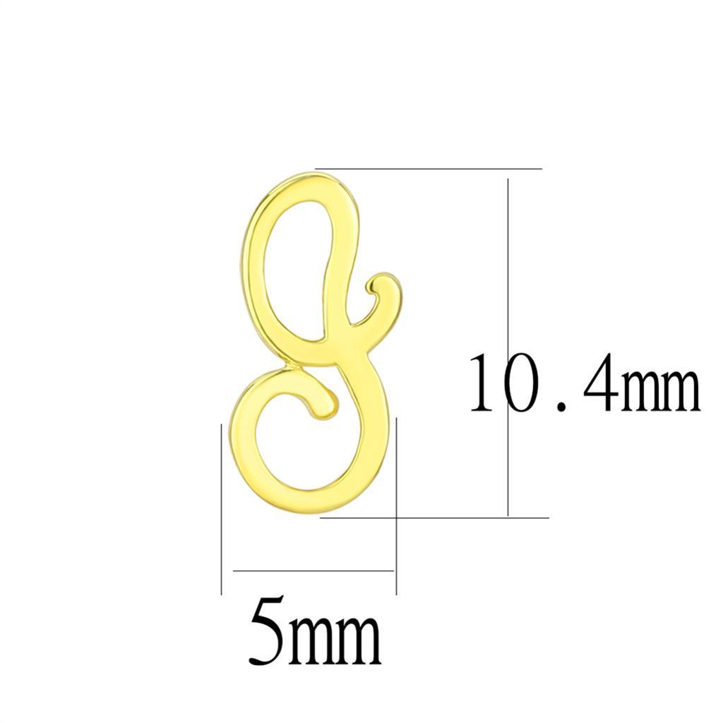 MALO4670 - Gold Brass Earrings with No Stone