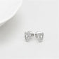 MALO4673 - Rhodium Brass Earrings with Top Grade Crystal  in Clear