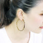 MALO4678 - Gold Brass Earrings with No Stone
