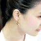 MALO4681 - Gold Brass Earrings with No Stone