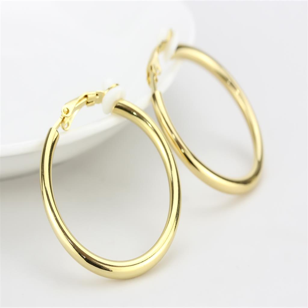 MALO4682 - Gold Brass Earrings with No Stone