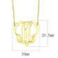 MALO4688 - Flash Gold Brass Necklace with No Stone