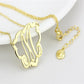 MALO4688 - Flash Gold Brass Necklace with No Stone