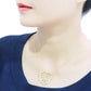 MALO4688 - Flash Gold Brass Necklace with No Stone
