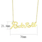 MALO4689 - Flash Gold Brass Necklace with No Stone
