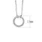 MALO4691 - Rhodium Brass Chain Pendant with AAA Grade CZ  in Clear