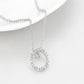 MALO4691 - Rhodium Brass Chain Pendant with AAA Grade CZ  in Clear