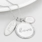 MALO4693 - Rhodium+Brushed Brass Necklace with Top Grade Crystal  in Light Amethyst