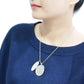 MALO4693 - Rhodium+Brushed Brass Necklace with Top Grade Crystal  in Light Amethyst